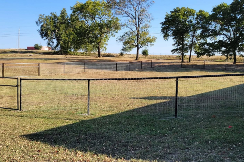 Field fencing.